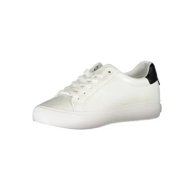 Calvin Klein White Leather Women Sneaker In White