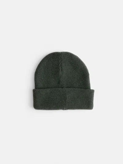 Alex Mill Wool Cotton Beanie In Heather Olive