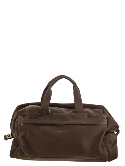 Shop Brunello Cucinelli Active Nubuck Bag