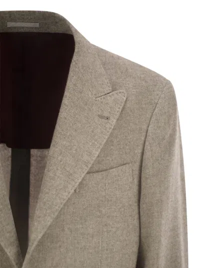 Shop Brunello Cucinelli Deconstructed Jacket In Yack