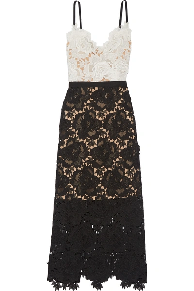 Catherine Deane Frida Floral Lace Midi Dress