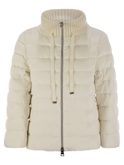 Herno Resort Hood In Dusty Velvet
