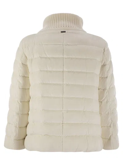 Herno Resort Hood In Dusty Velvet