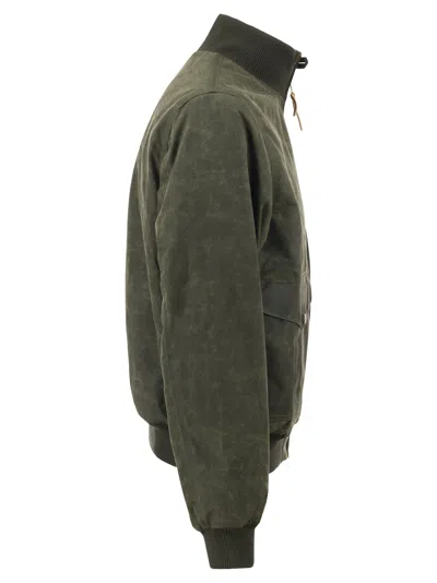 Manifattura Ceccarelli Water-repellent Cotton Bomber Jacket