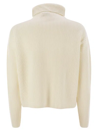 Shop Max Mara Studio Golia Wool And Cashmere Turtleneck Sweater