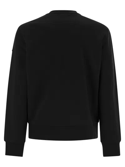 Moncler Crew Neck Sweatshirt With Front Logo