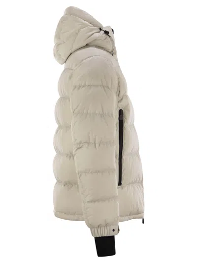 Moncler 'pramint' White Technical Nylon Down Jacket
