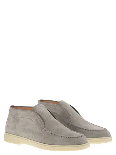 Shop Santoni Desert Boot In Nubuck