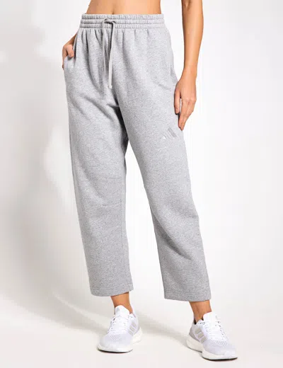 Adidas Originals Adidas All Szn Fleece Barrel Leg Joggers In Grey
