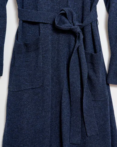 Billy Reid Pocket Sweater Dress In Indigo