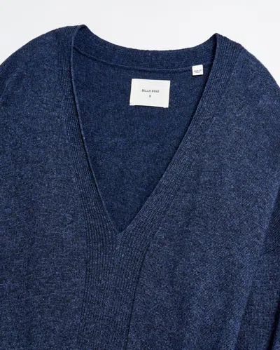 Billy Reid Pocket Sweater Dress In Indigo