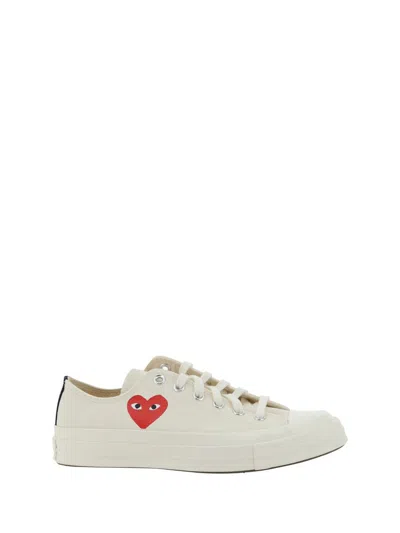 Comme Des Garçons Play X Converse Comme Des Garcons Play X Converse Sneakers In White