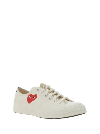 Comme Des Garçons Play X Converse Comme Des Garcons Play X Converse Sneakers In White