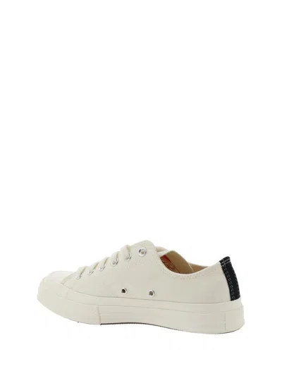 Comme Des Garçons Play X Converse Comme Des Garcons Play X Converse Sneakers In White