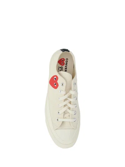 Comme Des Garçons Play X Converse Comme Des Garcons Play X Converse Sneakers In White