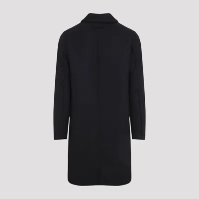 Givenchy Tailored Wool Blend Coat In Blue