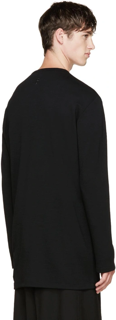 Shop Thamanyah Black Merino Knit Sweater