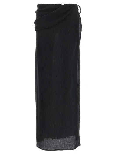 Shop Magda Butrym '03' Skirt In Black