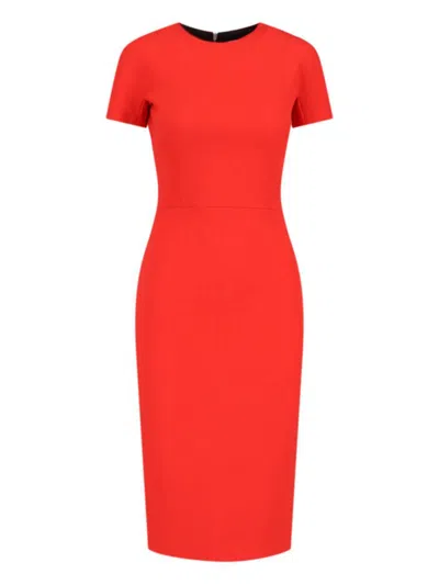 Shop Victoria Beckham Dresses In Red