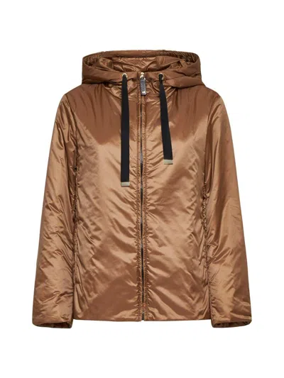 Max Mara The Cube Greenh Padded Jacket In Brown