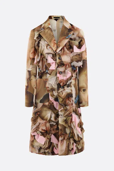 Shop Comme Des Garçons Coats In Multi Pink