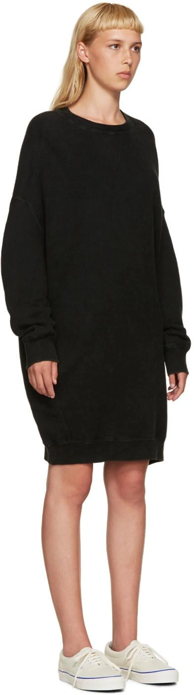 Shop R13 Black Oversized Pullover Dress