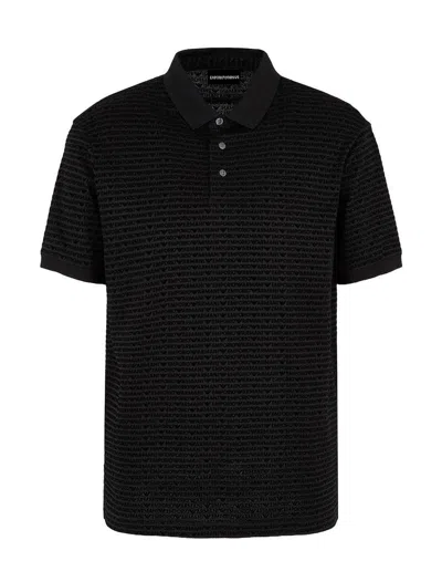 Shop Emporio Armani T-shirts And Polos In Black