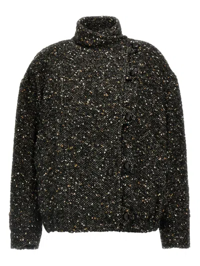 Isabel Marant Étoile Herringbone-pattern Jacket In Multicolor