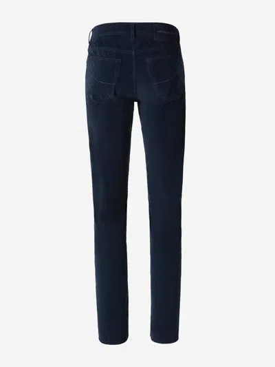 Shop Jacob Cohen Bard Micro Corduroy Trousers In Grey