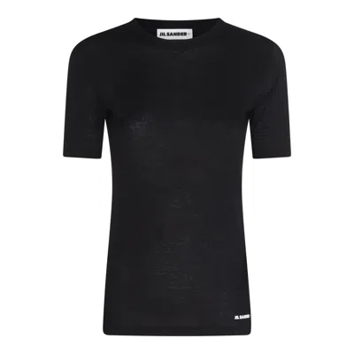 Jil Sander Logo Short-sleeved T-shirt In Black
