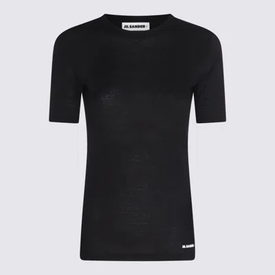 Jil Sander Logo Short-sleeved T-shirt In Black