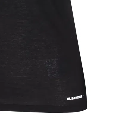 Jil Sander Logo Short-sleeved T-shirt In Black