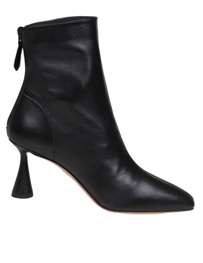 Aquazzura Woman Ankle Boots Black Size 7.5 Leather In Black