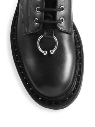 Shop Neil Barrett Calf Leather Combat Boots In Black