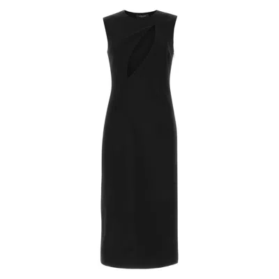 Versace Sleeveless Midi Dress With Cutouts