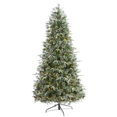 Homplanti 7.5' Snow Tipped Clermont Xmas Tree W/600 Leds & 1784 Tips