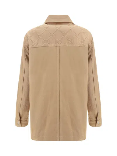 Shop Gucci Jackets In Brown