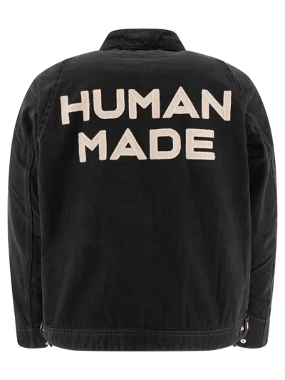 Shop Human Made Embroidered Jacket In Black