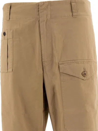 Human Made Straight-leg Cargo Trousers In Beige