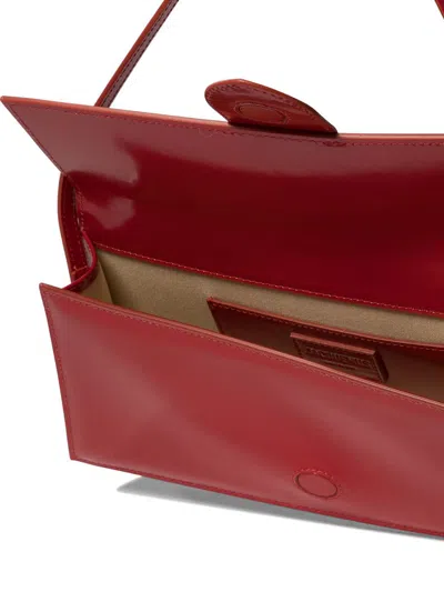 Shop Jacquemus "le Bambino Long" Shoulder Bag In Red