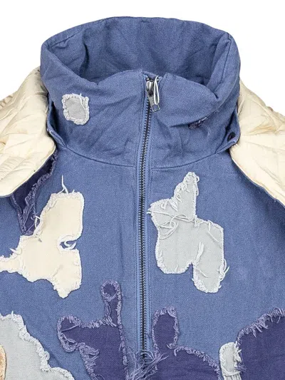Kidsuper Patchwork Canvas Jacket In Blue