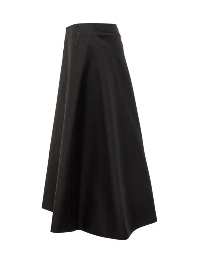 Marni Polyamide Midi Skirt In Black