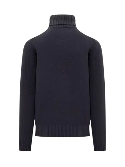 Seven Gauge Merino Sweater In Blue