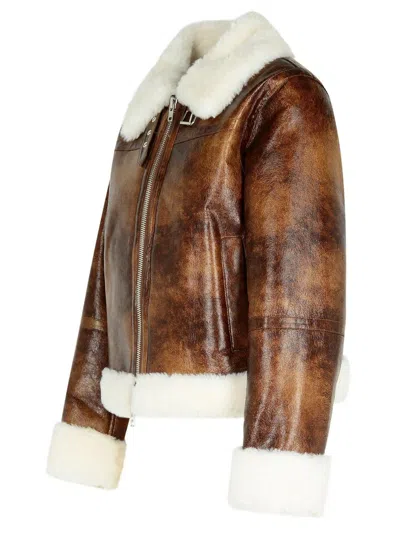 Shop Stand Studio 'lorelle' Eco Sheepskin In Brown