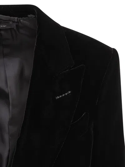 Shop Tom Ford Blazer In Black