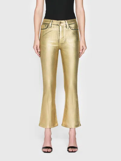 Frame Le Crop Mini Bootcut Jeans In Gold