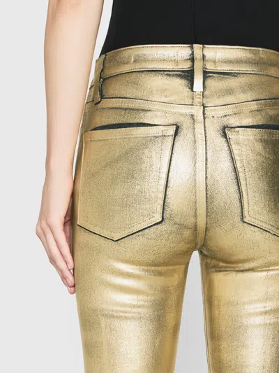 Frame Le Crop Mini Bootcut Jeans In Gold