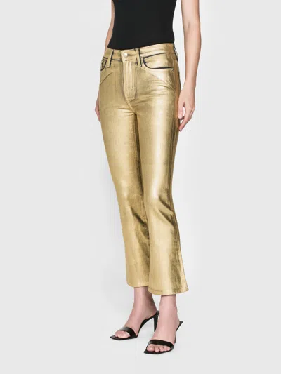 Frame Le Crop Mini Bootcut Jeans In Gold