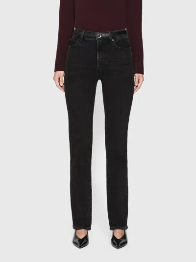 Frame The Jetset Stacked Pencil Jeans In Black