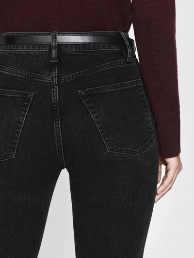 Frame The Jetset Stacked Pencil Jeans In Black